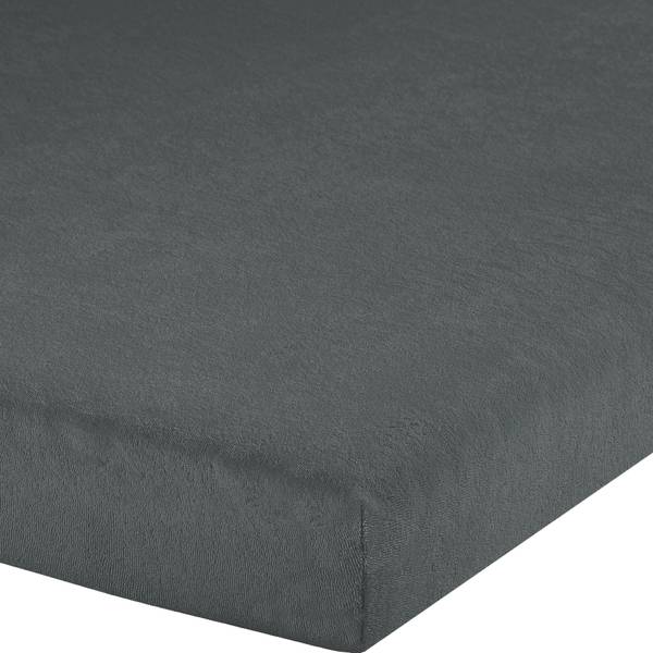 Topper-Spannbettlaken 202137 Anthrazit - 180-200 x 200 cm