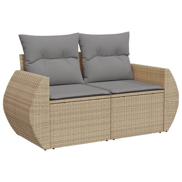 Loungeset 3034450-1 set van 5 beige - grijs - lichtgrijs