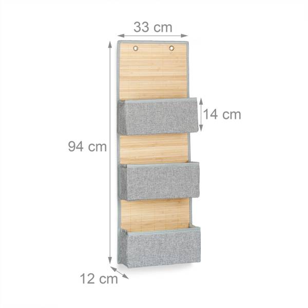 Hängeaufbewahrung Bad für Wand und Tür Höhe: 94 cm