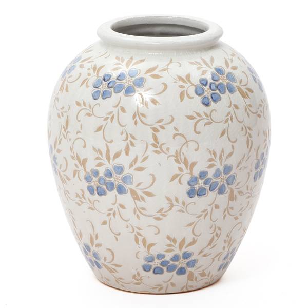 Vase HTD0416 Weiß - Keramik - 21 x 24 x 21 cm