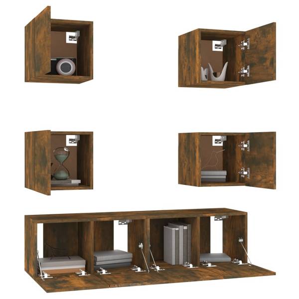 TV-Schrank 6er Set D673 Tiefe: 60 cm