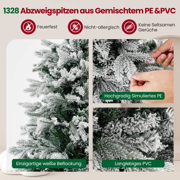Weihnachtsbaum OY46545PQDE Grün - Kunststoff - 120 x 180 x 120 cm