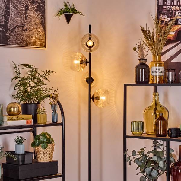 Stehlampe Cesaro Braun - Metall - 31 x 160 x 69 cm