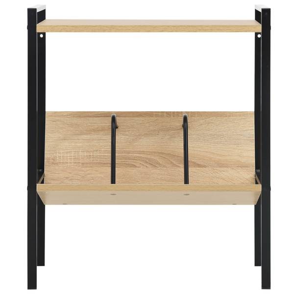 Bücherregal 3002406 Schwarz - Braun - Stahl - 28 x 59 x 52 cm