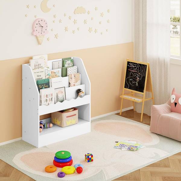 Bücherregal Christa Weiß - Holzwerkstoff - 70 x 80 x 30 cm