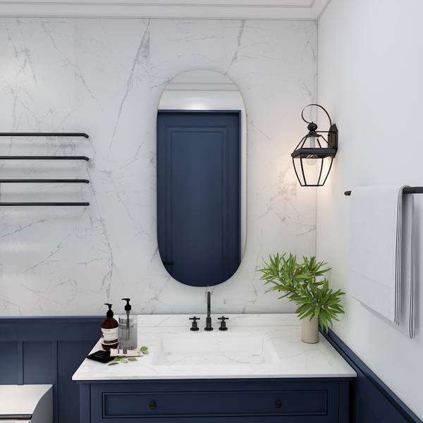 Spiegel Logi Gold - Glas - 45 x 85 x 3 cm