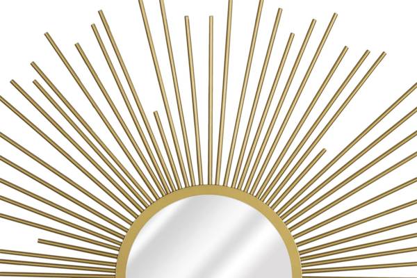 Wandspiegel Modern Tup Gold - Metall - 80 x 80 x 3 cm