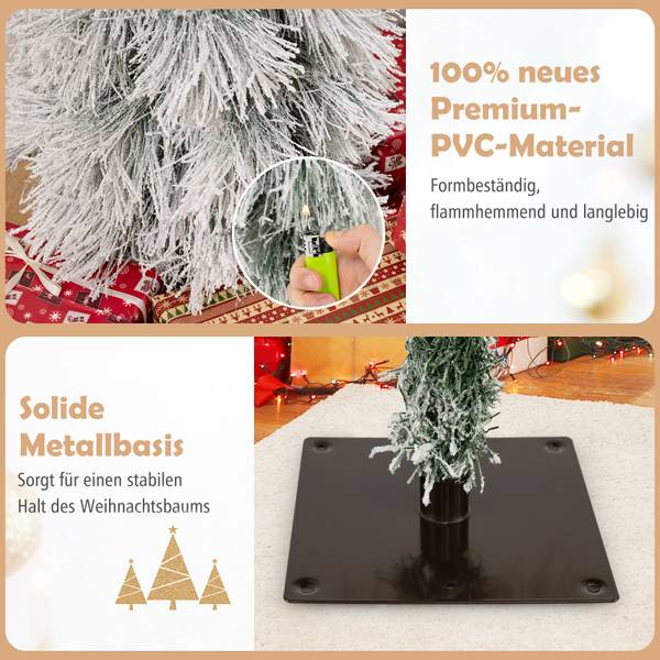 Weihnachtsbäume OY47480 3er Set Grün - Kunststoff - 46 x 150 x 46 cm