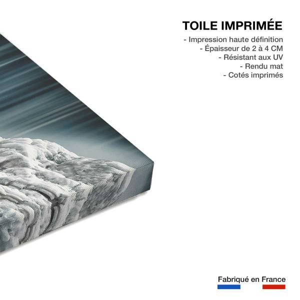 Tableau Cascade de glace 45 x 30 x 2 cm - Fibres naturelles