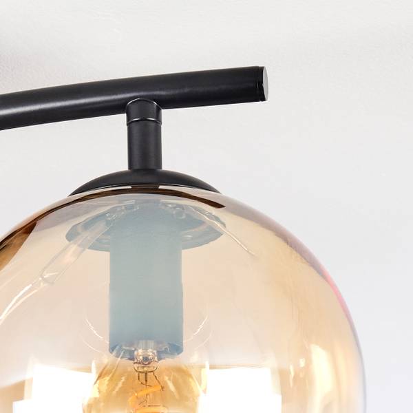 Deckenleuchte Cesaro Grau - Gelb - Metall - 100 x 40 x 100 cm