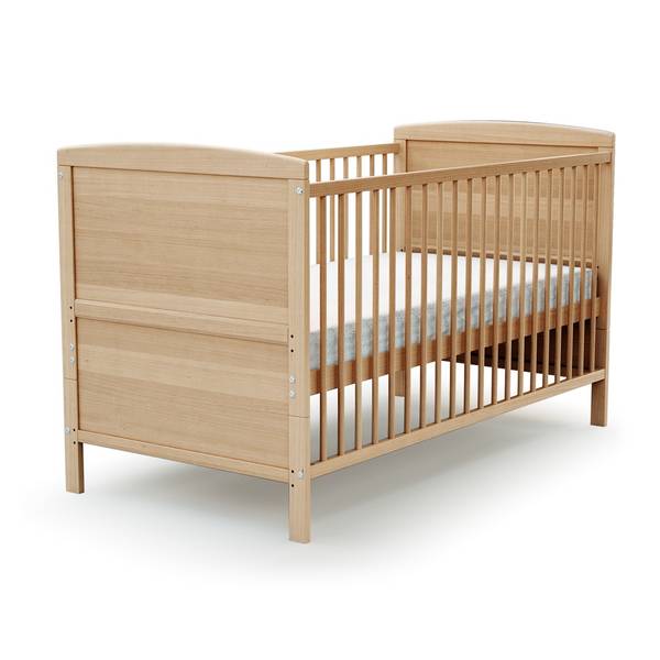 Erweiterbares Babybett Hochglanz Beige - 75 x 79 x 144 cm