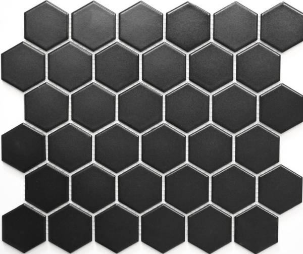 Mosaikfliesen 11B-0311 Schwarz - Keramik - 29 x 33 x 33 cm