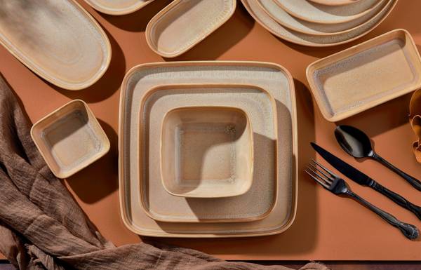 Pizzabord Mira  set van 2 porselein - 32 x 1 x 32 cm