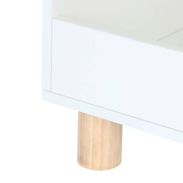 Kinderregal niedrig für Spielzeug Braun - Weiß - Holzwerkstoff - 72 x 52 x 38 cm