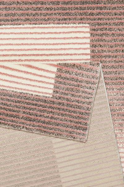 Kurzflorteppich Velvet Flow Pink - Polypropylen - 133 x 2 x 200 cm