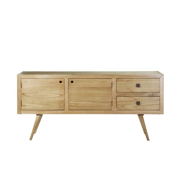 Kommode Beige - Massivholz - 180 x 84 x 45 cm