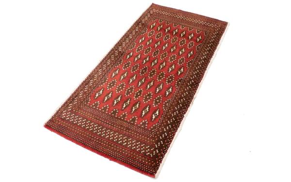 Handgeknüpft Kurzflorteppiche Rot - Wolle - 60 x 1 x 130 cm