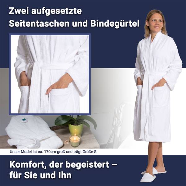 Bademantel 00000019 Weiß - Textil - 1 x 1 x 1 cm
