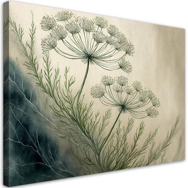 Wandbild botanische pflanzen abstraktion 60 x 40 cm