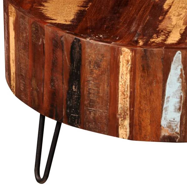 Couchtisch Altholz Rund Braun - Holzwerkstoff - 20 x 38 x 70 cm