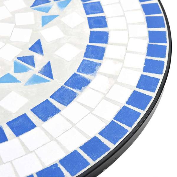 Bistro mosaïque 299764-1 lot de 3 Bleu - Blanc