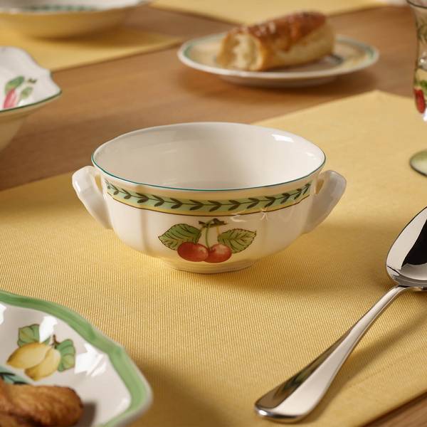 Suppentasse French Garden Fleurence Porzellan - 12 x 6 x 15 cm