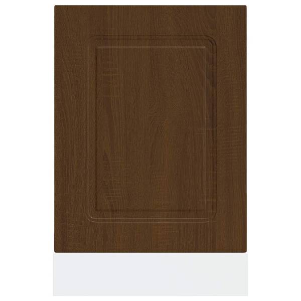 Spülmaschinenblende 3042958_deb10 Eiche Schwarzbraun Dekor - 45 x 67 x 2 cm