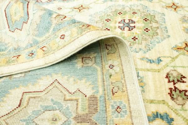 Orientteppich Oriental Beige - Wolle - 204 x 1 x 296 cm