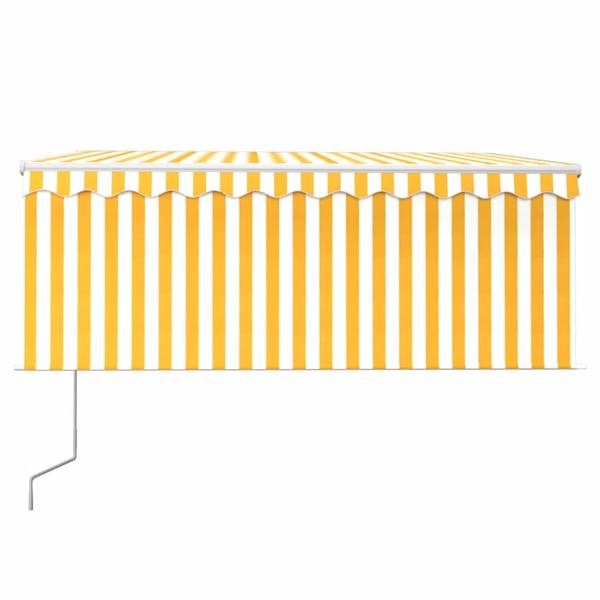 Uitschuifbare Luifel 3014350-2 wit - geel - Breedte: 350 cm
