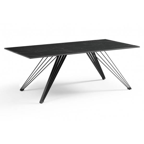 Table basse céramique INDIANA 01 Noir - Céramique - 120 x 45 x 60 cm