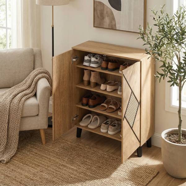Schuhkommoden Caudicle Braun - Holzwerkstoff - 80 x 91 x 32 cm