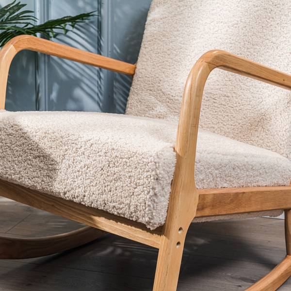 Schaukelstuhl DIANA Weiß