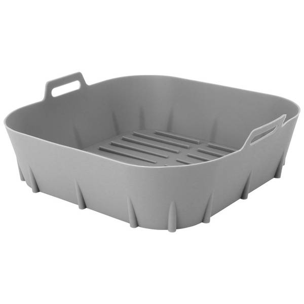 Einsatz für Heißluftfritteuse 279036 Grau - Silikon - 22 x 7 x 22 cm