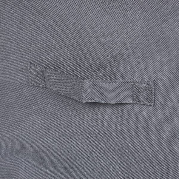 Aufbewahrungstasche aus Stoff Grau - Kunststoff - Textil - 60 x 30 x 45 cm