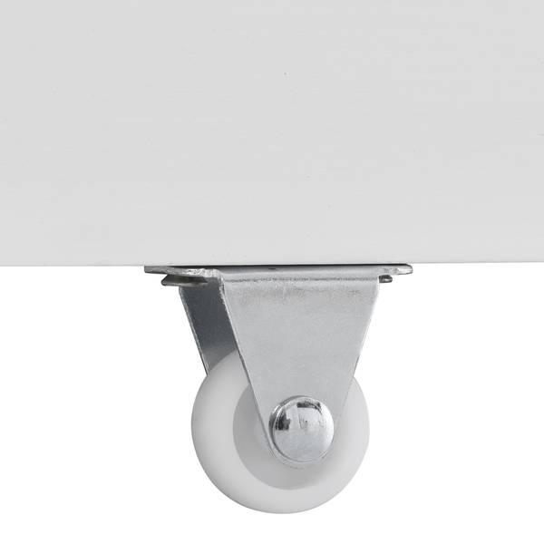 Stauraumbett HomeySHEFⅠ Weiß - Kiefer - 97 x 139 x 207 cm