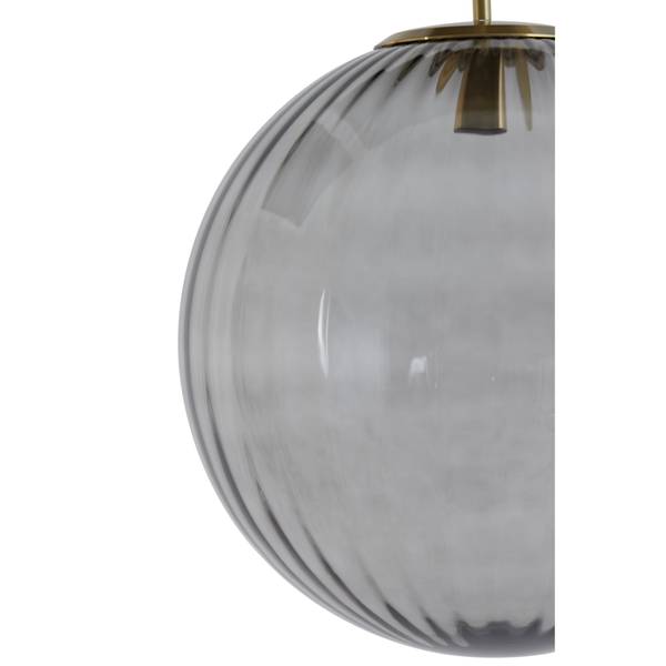 Hängeleuchte Magdala Grau - Durchmesser Lampenschirm: 40 cm