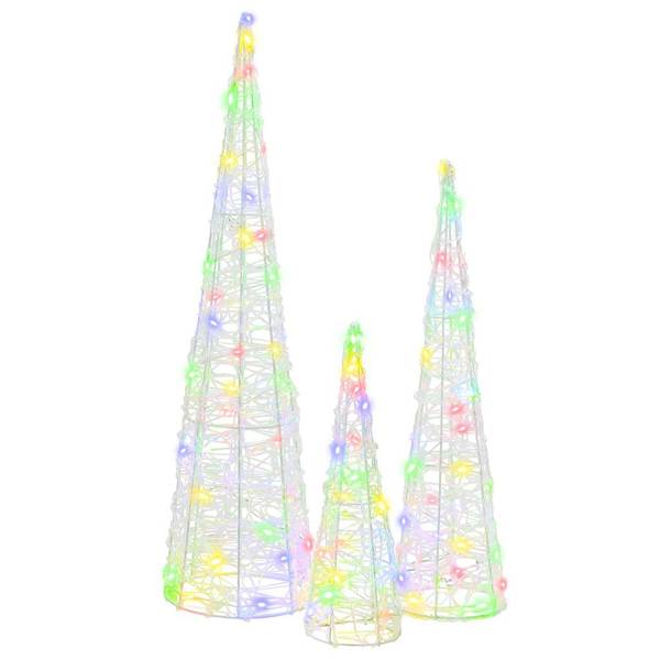 Weihnachtsbaum 3700000150 3er Set Multicolor