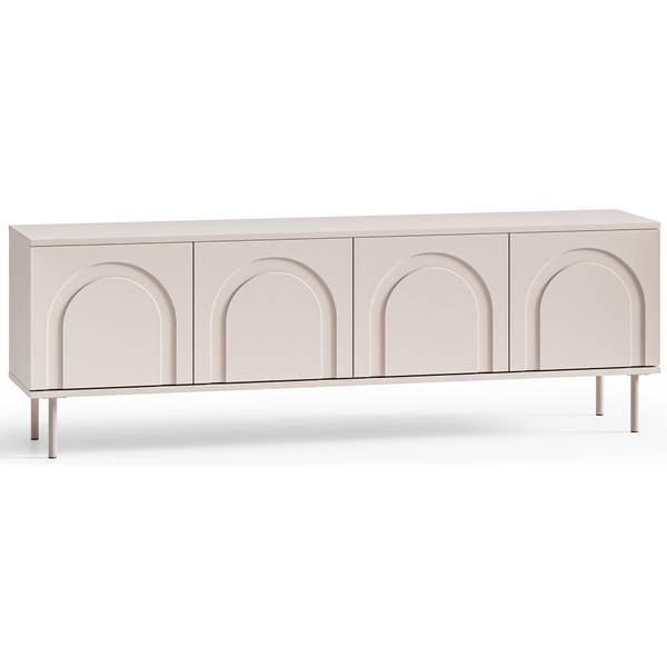 TV-Lowboard Orvella Grau - Holzwerkstoff - 160 x 53 x 34 cm