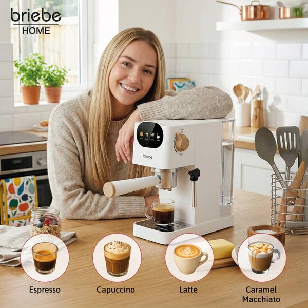 Kaffeemaschine Nordic EC1180WHT Weiß