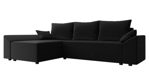 Ecksofa Dante L Lux Schwarz