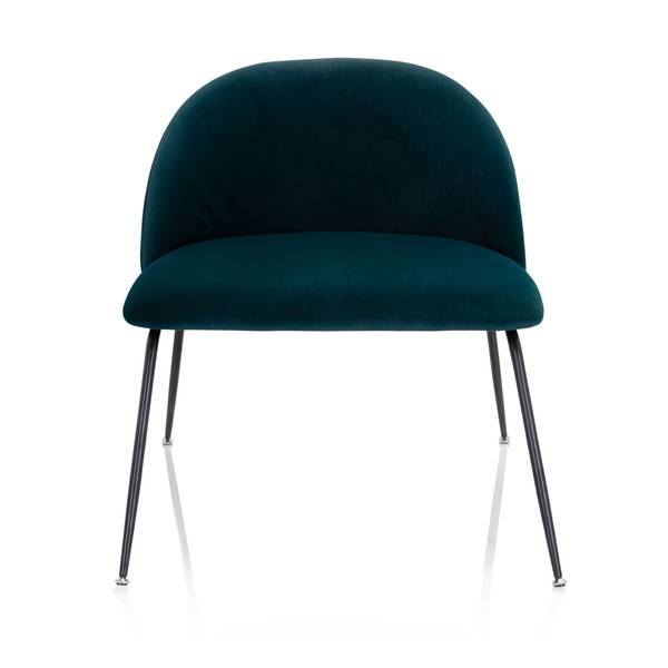 Chaise VELVO Bleu pétrole