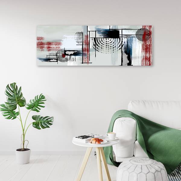 Wandbild abstraktion 150 x 50 cm