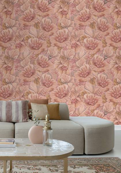 Fototapete 159534 Pink - Papier - 250 x 279 x 250 cm