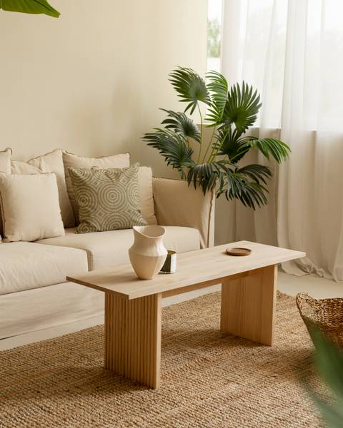 Couchtisch Bali Braun - Massivholz - 55 x 45 x 120 cm