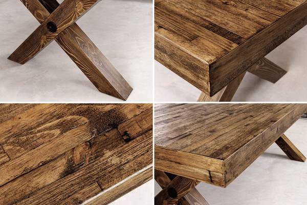 Esstisch GOLIATH Braun - Holzwerkstoff - 210 x 76 x 100 cm