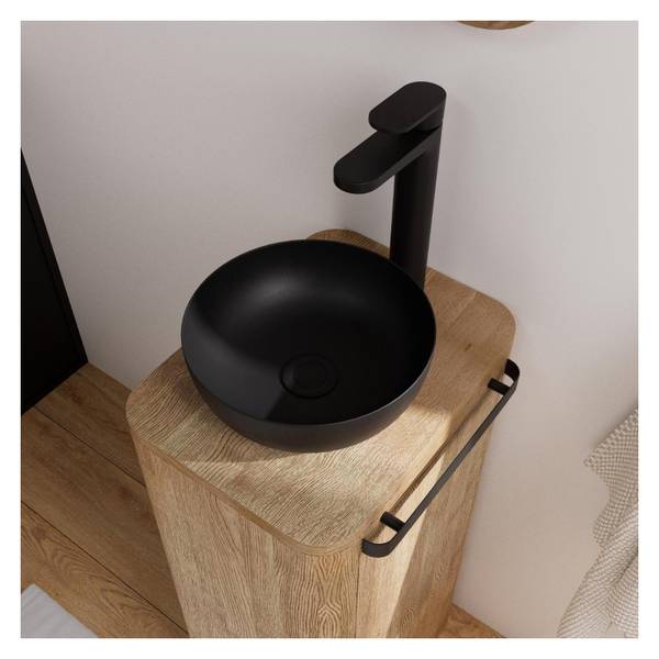 Badmöbel-Set TOM 3-teilig Braun - Holzwerkstoff - 30 x 78 x 40 cm