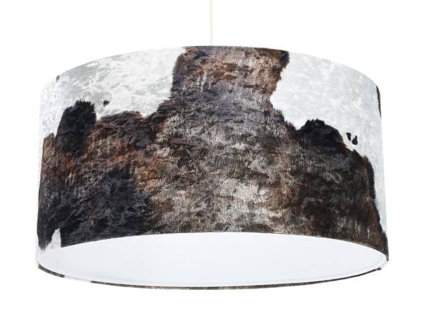Hanglamp Safari bruin - wit - Diameter lampenkap: 40 cm