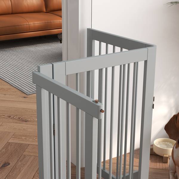 Hundegitter CP333 Grau - Holzwerkstoff - 36 x 91 x 220 cm