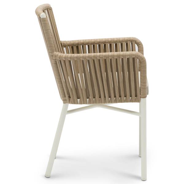 Gartenstühle AFUERA (6er-Set) Weiß - Metall - 56 x 85 x 59 cm