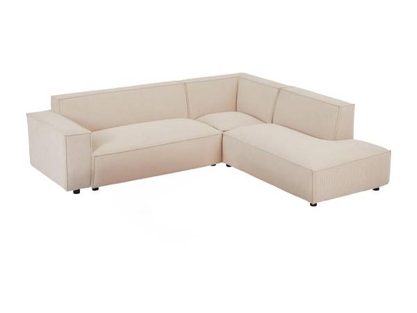 Sofa BORORE Beige - Textil - 231 x 75 x 256 cm